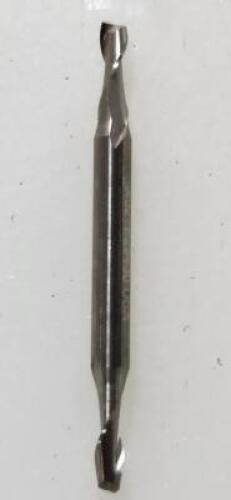 DESCRIPTION: (2) SOLID CARBIDE DOUBLE END SQ END MILL BRAND/MODEL: HERTEL 88248224 RETAIL$: $20.92 EA SIZE: 3/32" 3/16" LOC 1/8" SD QTY: 2