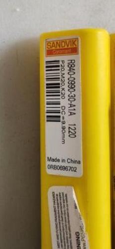DESCRIPTION: (2) SOLID CARBIDE JOBBER DRILL BRAND/MODEL: SANDVIK COROMANT R840-0090-30-A1A 1220 RETAIL$: 299 SIZE: 9.90mm QTY: 2