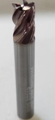 DESCRIPTION: (3) SOLID CARBIDE VARIABLE PITCH CORNER RADIUS ROUGHING END MILL BRAND/MODEL: SGS 37019 RETAIL$: $ 72.82 EA SIZE: 3/8" DIA 1/2" LOC 0.015