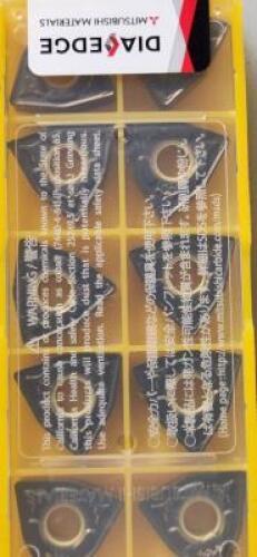 DESCRIPTION: (40) WNMG432-MW CARBIDE MILLING INSERTA BRAND/MODEL: MITSUBISHI WNMG080408-MW RETAIL$: $21.60 PER INSERT QTY: 40