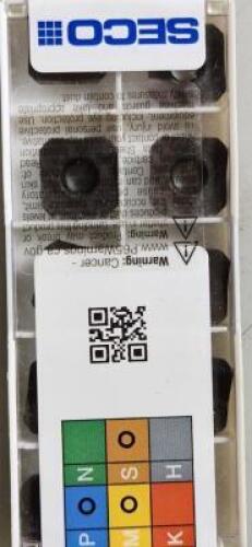 DESCRIPTION: (30) SEEX CARBIDE MILLING INSERTS BRAND/MODEL: SECO SEEX1204AFN-M10 MM4500 RETAIL$: $28.68 PER INSERT QTY: 30