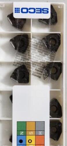 DESCRIPTION: (40) XNEX CARBIDE MILLING INSERT BRAND/MODEL: SECO XNEX080616TRM13 MP2500 RETAIL$: $31.90 PER INSERT QTY: 40