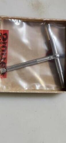 DESCRIPTION: (1) TELESCOPING GAGE BRAND/MODEL: STARRETT 579E-8 RETAIL$: 116.09 SIZE: 2-1/8 TO 3-1/2" RANGE, 8" HANDLE QTY: 1