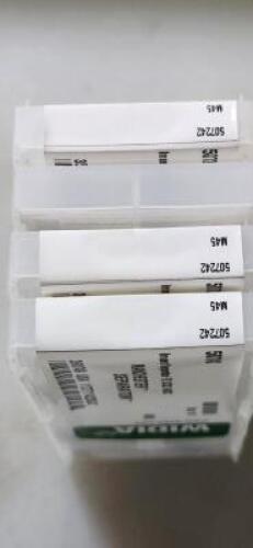 DESCRIPTION: (40) CARBIDE PARTING INSERTS BRAND/MODEL: WIDIA 507242 RETAIL$: $12.12 PER INSET QTY: 40