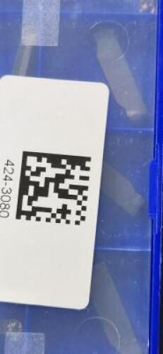 DESCRIPTION: (20) ZRGD04-MG CARBIDE GROOVING INSERTS BRAND/MODEL: ZCCCT ZRGD04-MG RETAIL$: $17.50 PER INSERT QTY: 20