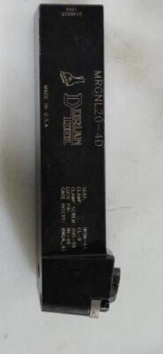 DESCRIPTION: (1) LEFT HAND INDEXABLE TOOLHOLDER BRAND/MODEL: DORIAN MRGNL20-4D RETAIL$: 92.4 SIZE: 1-1/4" SQ SD QTY: 1