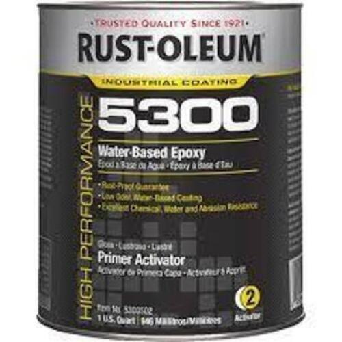 DESCRIPTION: (3) WATER BASED EPOXY ACTIVATOR BRAND/MODEL: RUST-OLEUM 5300 SIZE: 1 PT QTY: 3
