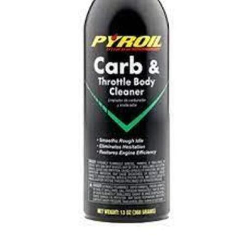 DESCRIPTION: (2) CARB AND THROTTLE BODY CLEANER BRAND/MODEL: PYROIL RETAIL$: $8.00 EA SIZE: 13 OZ QTY: 2