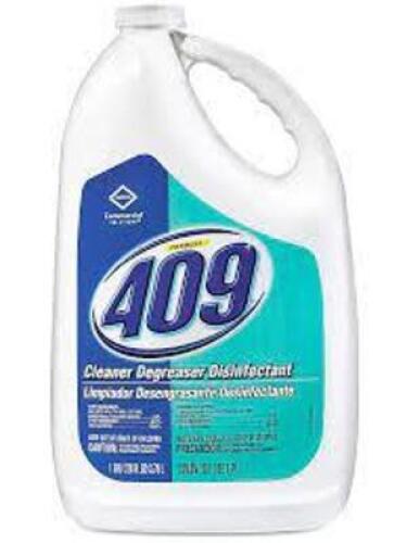 DESCRIPTION: (2) CLEANER AND DEGREASER BRAND/MODEL: FORMULA 409 RETAIL$: $16.99 EA SIZE: 1 GALLON QTY: 2