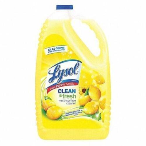 DESCRIPTION: (1) CLEANER AND DISINFECTANT BRAND/MODEL: LYSOL #54JG72 INFORMATION: LEMON FRAGRANCE RETAIL$: $76.96 TOTAL SIZE: 1 GALLON QTY: 1