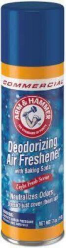 DESCRIPTION: (6) DEODORIZING AIR FRESHENER BRAND/MODEL: ARM AND HAMMER #20L021 INFORMATION: LIGHT FRESH SCENT RETAIL$: $5.54 EA SIZE: 7 OZ QTY: 6
