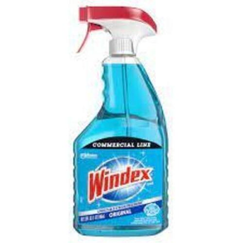 DESCRIPTION: (4) GLASS AND MORE CLEANER BRAND/MODEL: WINDEX RETAIL$: $5.85 EA SIZE: 32 FL OZ QTY: 4