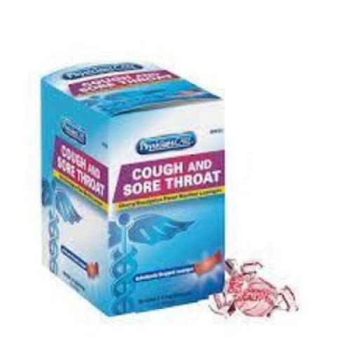 DESCRIPTION: (4) BOXES OF (50) COUGH AND SORE THROAT LOZENGE BRAND/MODEL: PHYSICIANS CARE RETAIL$: $15.38 EA SIZE: 7.6 MG QTY: 4