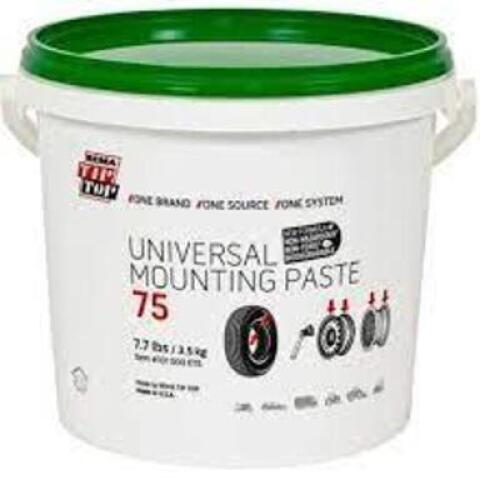 DESCRIPTION: (1) UNIVERSAL TIRE MOUNTING PASTE BRAND/MODEL: REMA TIP TOP RETAIL$: $28.88 EA SIZE: 7.71 LB QTY: 1