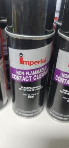 DESCRIPTION: (6) NO FLAMMABLE CONTACT CLEANER BRAND/MODEL: IMPERIAL RETAIL$: $16.48 EA SIZE: 12 OZ QTY: 6