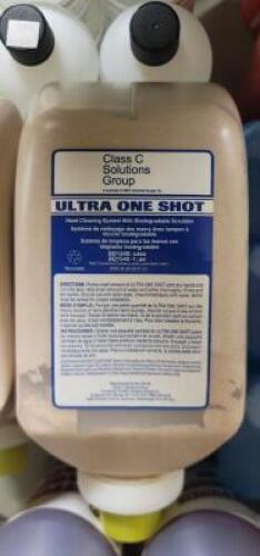 DESCRIPTION: (2) GLASS C SOLUTIONS ULTRA ONE SHOT HAND CLEANER REFILL BRAND/MODEL: GLASS C SOLUTIONS/BD1540 INFORMATION: BIODEGRADABLE SCRUBBING HAND