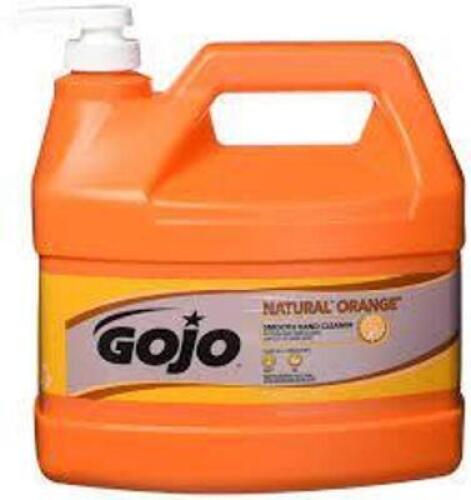 DESCRIPTION: (2) HAND CLEANER BRAND/MODEL: GOJO INFORMATION: NATURAL ORANGE RETAIL$: $23.57 EA SIZE: 1 GALLON QTY: 2