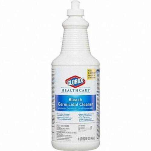 DESCRIPTION: (6) BLEACH GERMICIDAL CLEANER BRAND/MODEL: CLOROX HEALTHCARE #6VDE5 RETAIL$: $176.40 TOTAL SIZE: 32 OZ QTY: 6