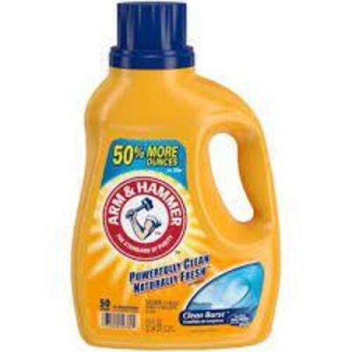 DESCRIPTION: (2) LIQUID LAUNDRY DETERGENT BRAND/MODEL: ARM AND HAMMER INFORMATION: CLEAN BURST RETAIL$: $8.99 EA SIZE: 50 FL OZ QTY: 2