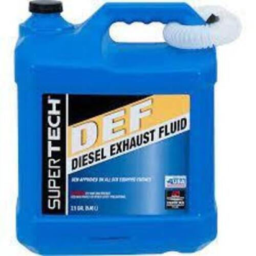 DESCRIPTION: (2) DIESEL EXHAUST FLUID BRAND/MODEL: SUPER TECH RETAIL$: $12.75 EA SIZE: 2.5 GALLON QTY: 2