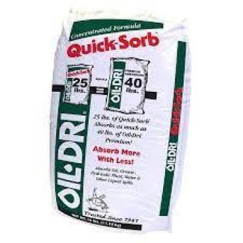 DESCRIPTION: (1) ABSORBENT BRAND/MODEL: OIL-DRI QUICKSORB RETAIL$: $13.00 EA SIZE: 40 LB QTY: 1