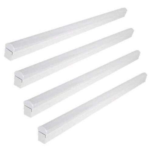 DESCRIPTION: (4) 4' DIRECT WIRE INTEGRATED LED WHITE STRIP LIGHT FIXTURE IN BRIGHT WHITE BRAND/MODEL: COMMERCIAL ELECTRIC RETAIL$: $44.97 EACH QTY: 4