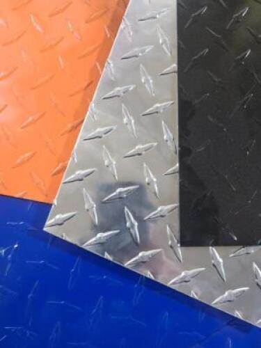 DESCRIPTION: (15) POUNDS OF VARIOUS DIAMOND PLATE INFORMATION: VARIOUS SIZES & THICKNESSES SIZE: VARIOUS SIZES & THICKNESSES QTY: 15