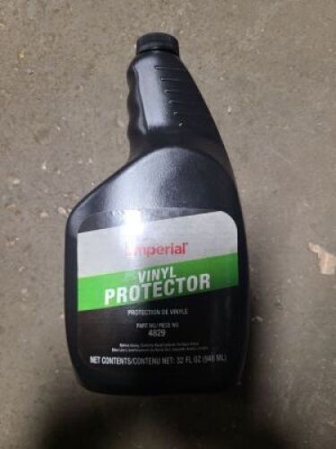 DESCRIPTION: (4) VINYL PROTECTOR SPRAY BRAND/MODEL: IMPERIAL #4829 RETAIL$: $18.57 EA SIZE: 32 OZ QTY: 4