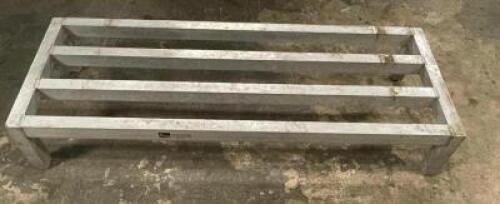 (2) 36" X18" ALUMINUM DUNNAGE RACKS