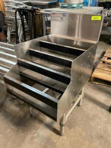 EAGLE 24" THREE TIER STAINLESS BOTTLE RACK