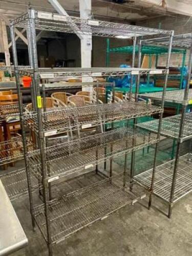 48" X 18" FIVE TIER WIRE SHELF