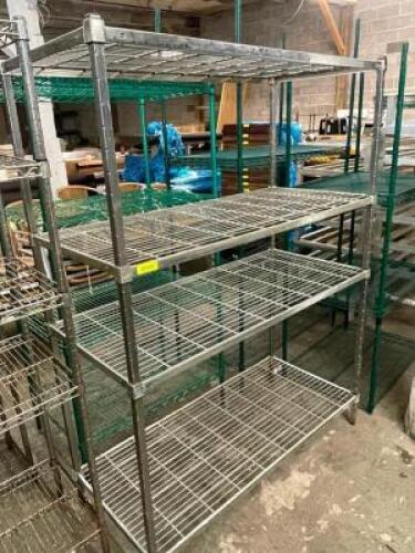 48" X 24" FOUR TIER METAL / WIRE SHELF