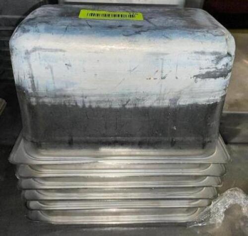 (6) 1/4 SIZE STAINLESS INSERTS