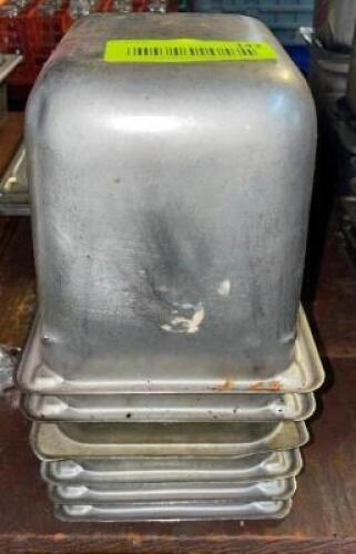 (6) 1/6 SIZE STAINLESS INSERTS