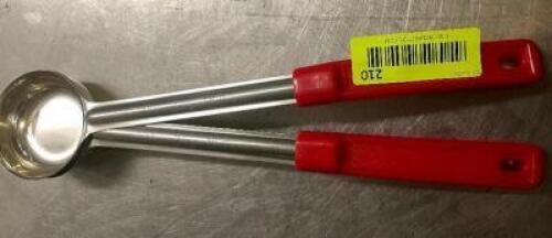 (2) STAINLESS PORTION SCOOPS