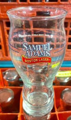 (30) SAMUEL ADAMS BOSTON LAGER LOGO PILSNER GLASSES