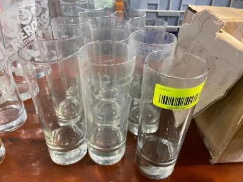 (9) TALL BAR GLASSES