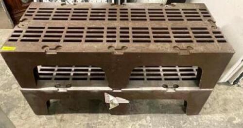 (2) 48" BROWN PLASTIC DUNNAGE RACKS