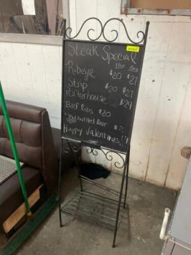 CHALK BOARD AND EASEL STAND