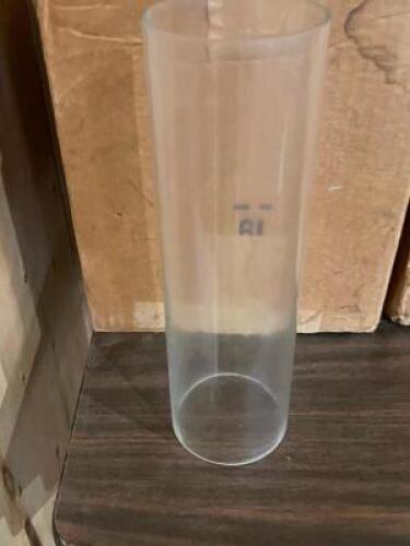 (6) TALL GLASS VOTIVE