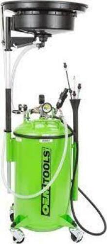 DESCRIPTION: (1) OIL DRAIN VACUUM AND EXTRACTOR BRAND/MODEL: OEM #24862 INFORMATION: GREEN, MISSING LID RETAIL$: $840.13 EA SIZE: 21 GALLON QTY: 1
