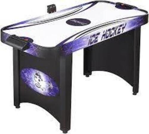 DESCRIPTION: (1) AIR HOCKEY TABLE BRAND/MODEL: HATHAWAY #34CR27 INFORMATION: MULTI COLORS RETAIL$: $415.64 EA SIZE: 4' QTY: 1