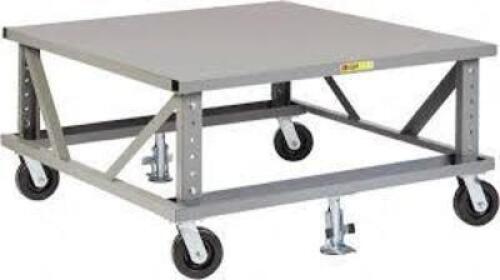 DESCRIPTION: (1) ADJUSTABEL HEIGHT PALLET STAND BRAND/MODEL: LITTLE GIANT INFORMATION: STEEL RETAIL$: $2071.57 EA SIZE: 48" X 48" X ADJUSTABLE HEIGHT