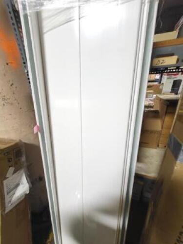 DESCRIPTION: (1) BUNDLE OF (8) PLASTIC DECKING MATERIALINFORMATION: WHITE, (2) END PIECES, (6) DECKING PIECESSIZE: DECKING = 64 3/4" L X 11 1/4" W, END PIECES = 72"L X 5 1/2" WQTY: 1