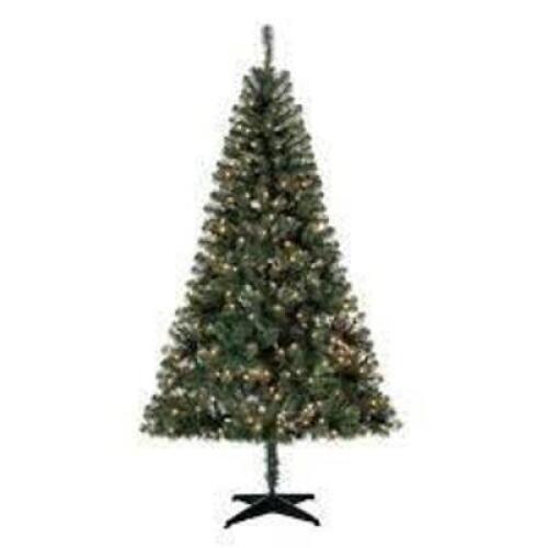 DESCRIPTION: (1) ARTIFICIAL CHRISTMAS TREE, PRE-LIT BRAND/MODEL: HOLIDAY TIME RETAIL$: $39.00 EA SIZE: 6.5' QTY: 1