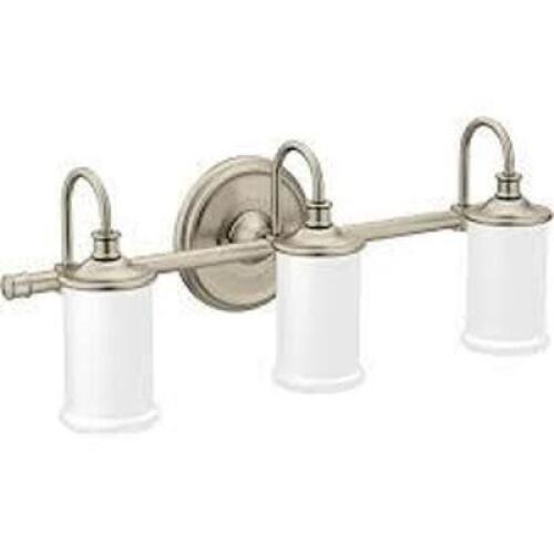 DESCRIPTION: (1) THREE GLOBE LIGHT FIXTURE BRAND/MODEL: BELFIELD #YB6463BN RETAIL$: $266.69 EA QTY: 1