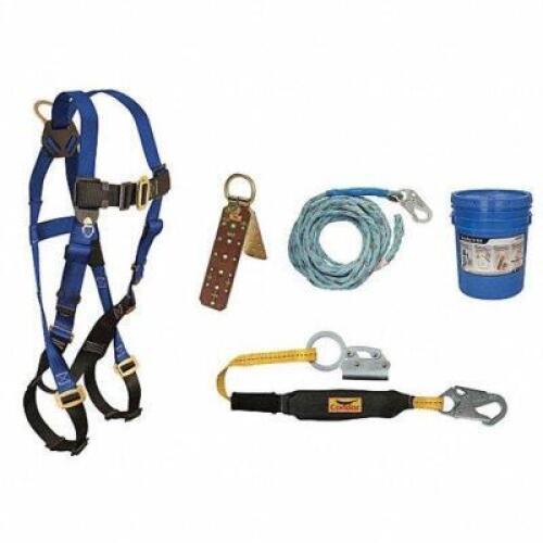 DESCRIPTION: (1) ROOFER TOOL KIT BRAND/MODEL: CONDOR #45J298 RETAIL$: $200.54 EA SIZE: Gen Industry, Gen Industry, 3 ft Shock Absorbing Lanyard with M