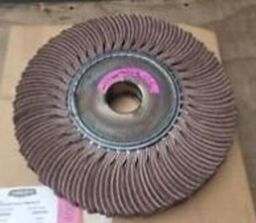 DESCRIPTION: (3) GRINDING FLAP DISC, SANDING WHEEL BRAND/MODEL: OSBORN DYNAFLEX #400 INFORMATION: PURPLE RETAIL$: $99.95 PER WHEEL SIZE: 400 GRIT, 16"