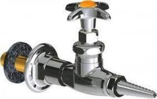 DESCRIPTION: (3) WALL FLANGE WITH NEEDLE VALVE BRAND/MODEL: CHICAGO FAUCETS #986-WSV937CHAGVCP INFORMATION: CHROME PLATE RETAIL$: $229.30 EA QTY: 3
