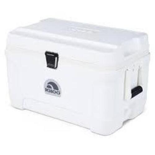 DESCRIPTION: (1) COOLER BRAND/MODEL: IGLOO INFORMATION: WHITE RETAIL$: $70.00 EA SIZE: 54 QT QTY: 1
